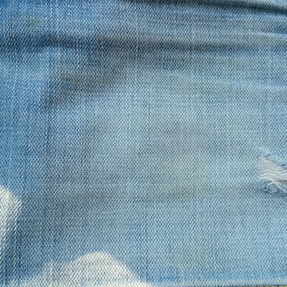 Distressed denim mini skirt - Picture 6 of 6